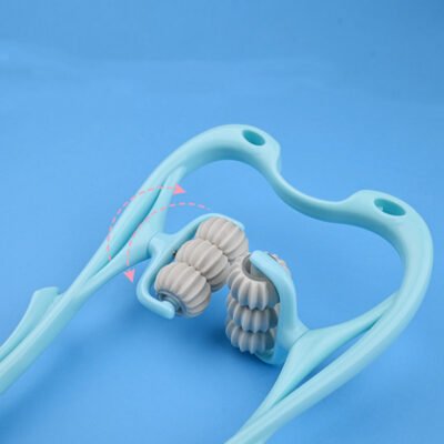 مدلك يدوي متعدد الوظائف بست عجلات للرقبة