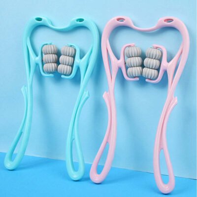 مدلك يدوي متعدد الوظائف بست عجلات للرقبة