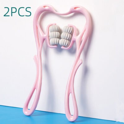 مدلك يدوي متعدد الوظائف بست عجلات للرقبة